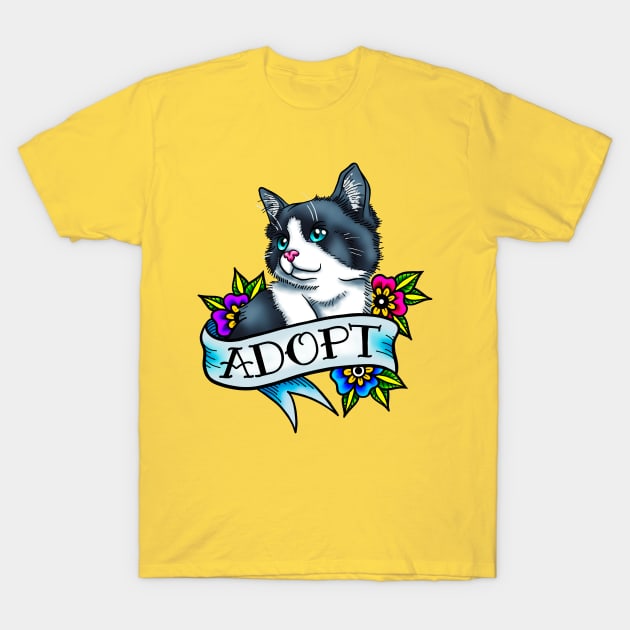 Adopt a Cat T-Shirt by ReclusiveCrafts